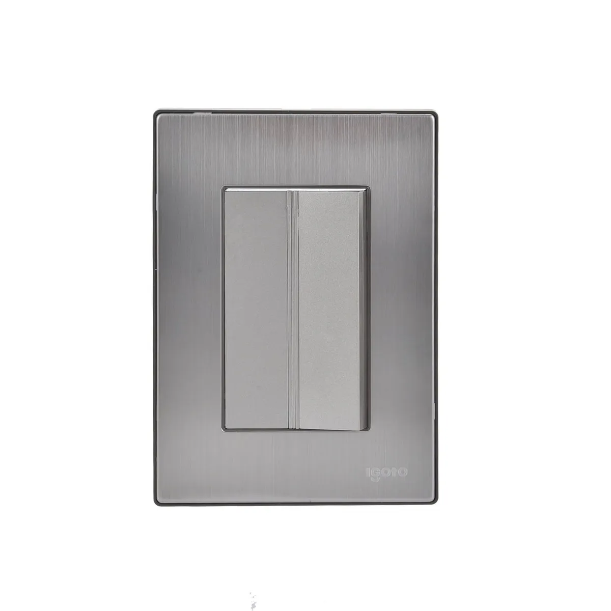 Igoto - Placa Inox Con 1 Apagador De 3 Modulos