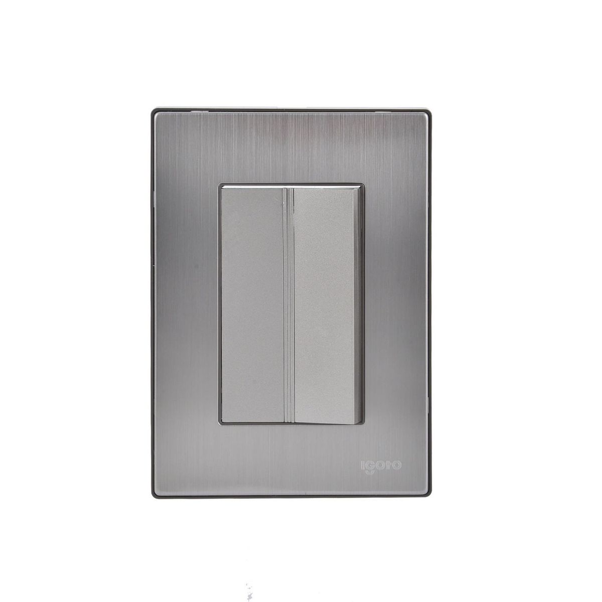 Igoto - Placa Inox Con 1 Apagador De 3 Modulos