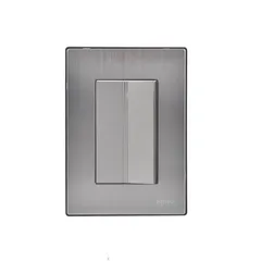 Placa Inox Con 1 Apagador De 3 Modulos