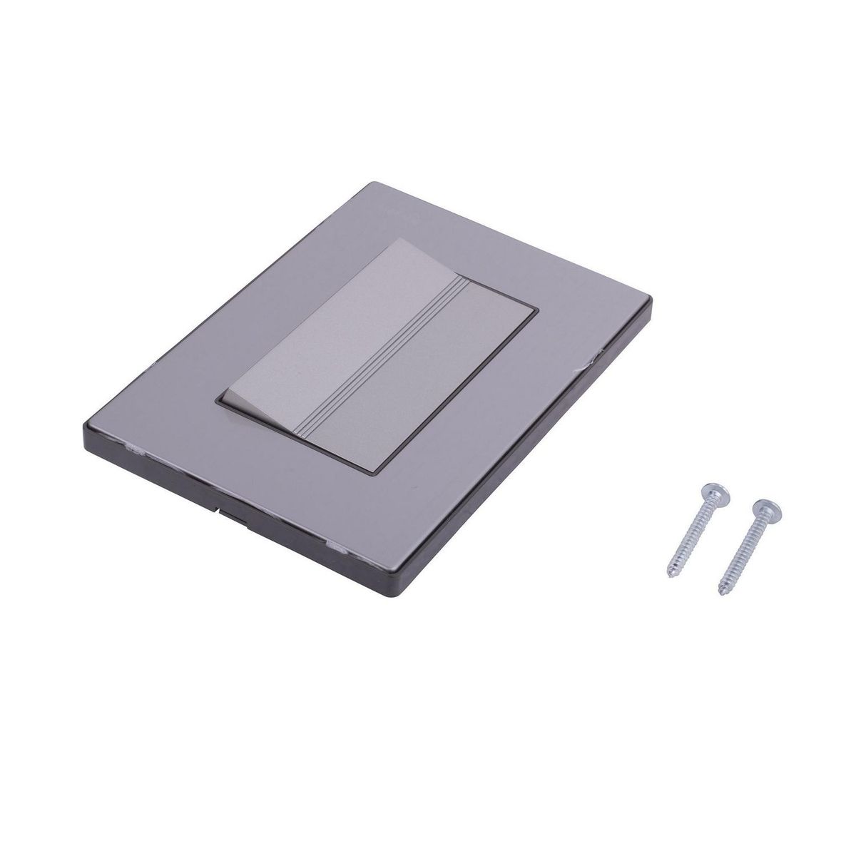 Igoto - Placa Inox Con 1 Apagador De 3 Modulos