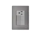 Placa Inox 2 Apagadores Y 1 Cont 1 Mod