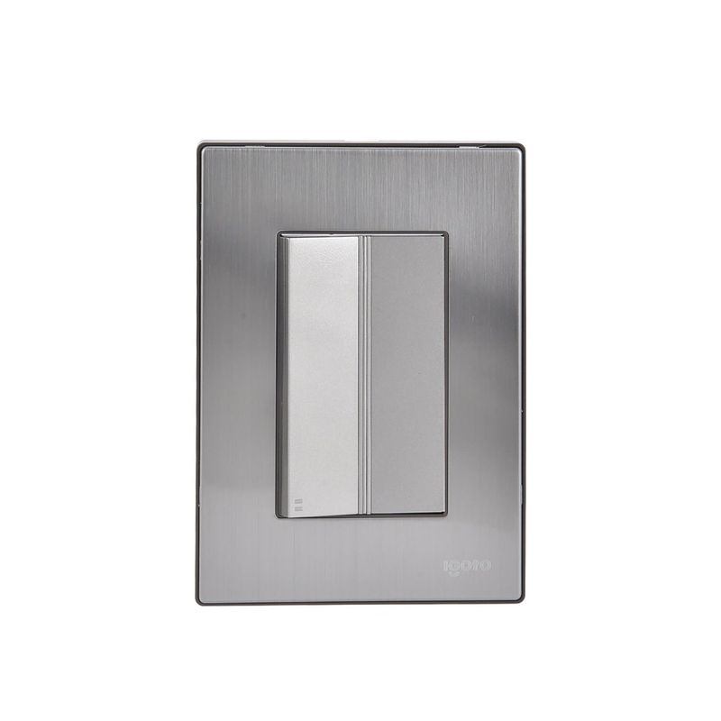 Igoto - Placa Inox 1 Apagador  Escalera De 3 Mod