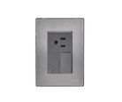 Placa Inox 1 Apagador Escalera Y 1 Cont