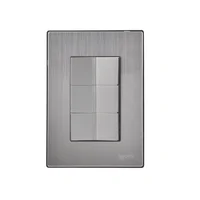 Placa Inox Con 3 Apagadores