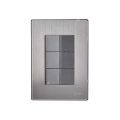 Placa Inox 2 Apag Y 1 Apagador Escalera