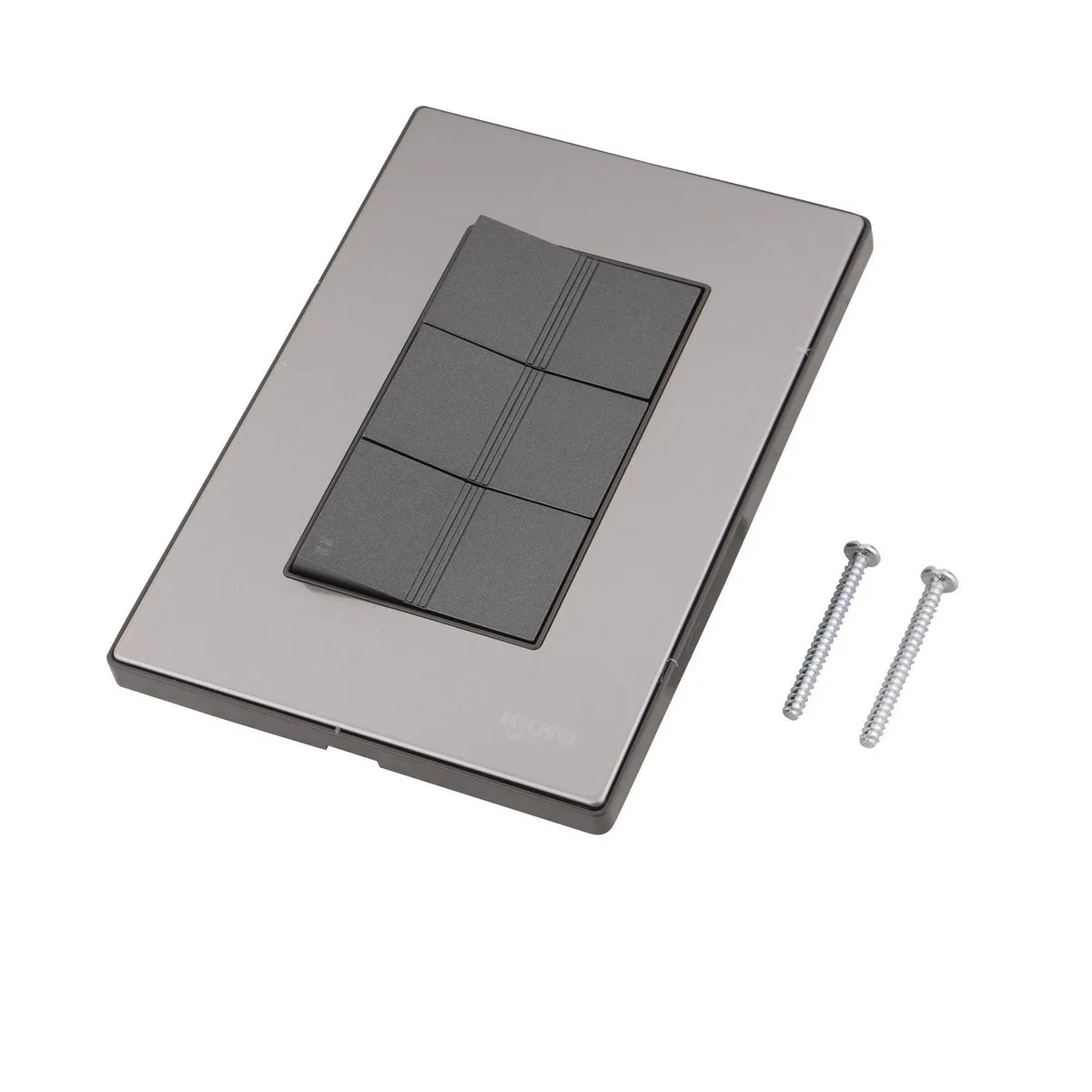 Igoto - Placa Inox 2 Apag Y 1 Apagador Escalera