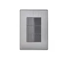 Placa Inox Con 3 Apagadores