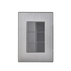 Placa Inox Con 3 Apagadores