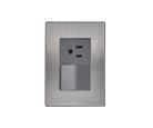 Placa Inox 1 Apagador y 1 T 1.5, Oxford