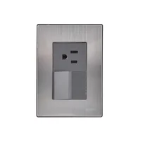 Placa Inox 1 Apagador y 1 T 1.5, Oxford