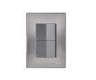 Placa Inox Con 2 Apagadores De Escalera