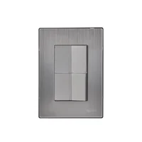 Placa Inox 1 Apagador Y 1 Apag Escalera