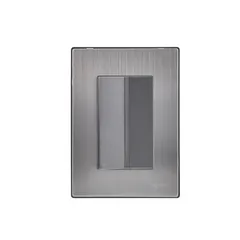 Placa Inox 1 Apagador Escalera De 3 Modulos