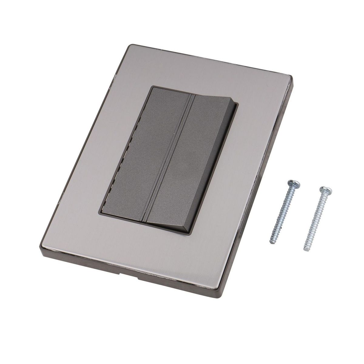 Igoto - Placa Inox 1 Apagador Escalera De 3 Modulos