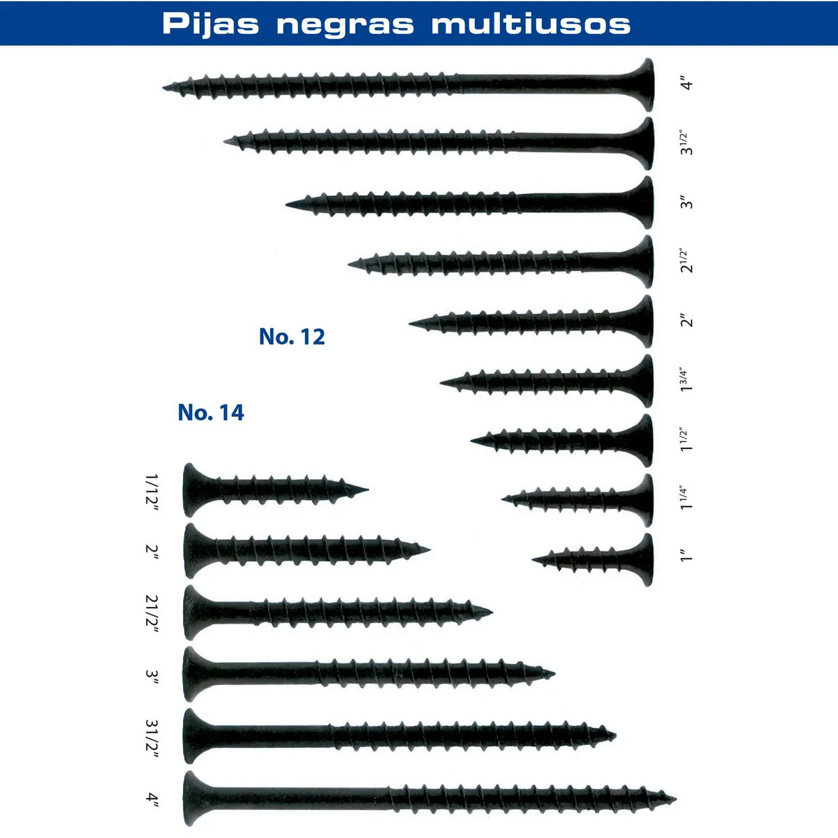 Fixser - Pija yeso 6x2 l 50pzs