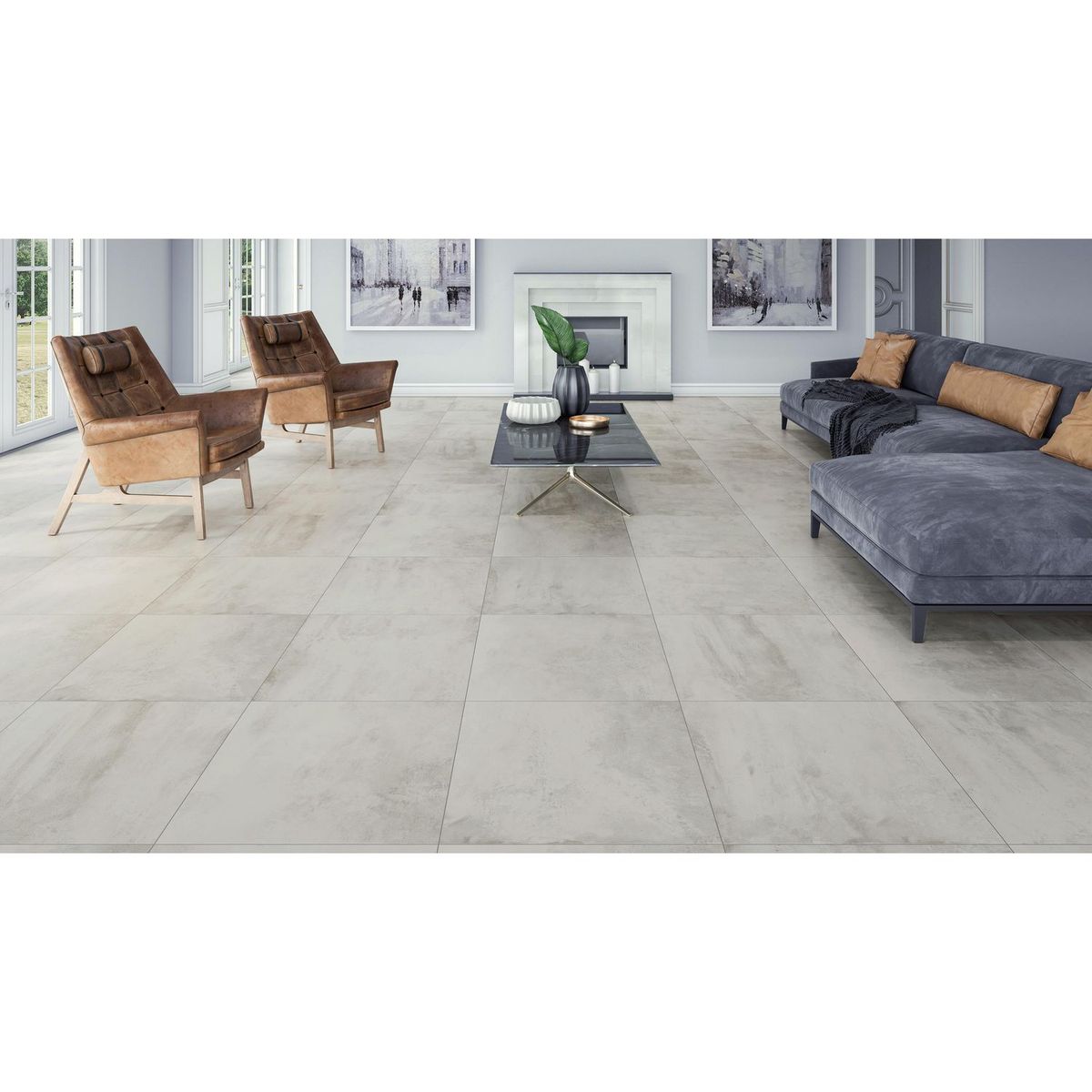 Mohawk - Piso Cerámico Romina Gray 60X60CM 1.8