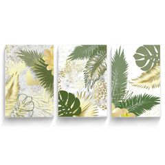 Cuadro canvas plantas en verde