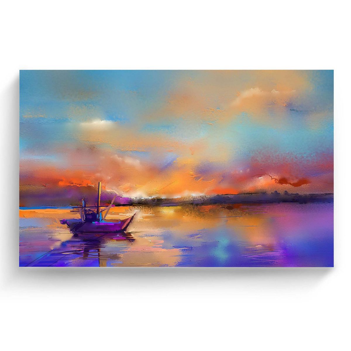 Cuadro canvas barco con hermoso paisaje, marca Dcanvas - Foto Principal