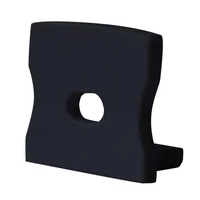 Pack de 2 Tapas Fin para Perfil 17161 Negro
