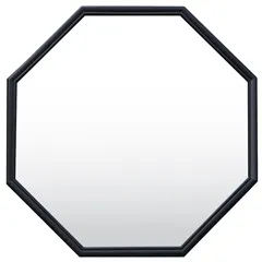 Espejo Decorativo Octagonal Mylar de 25 cm Negro