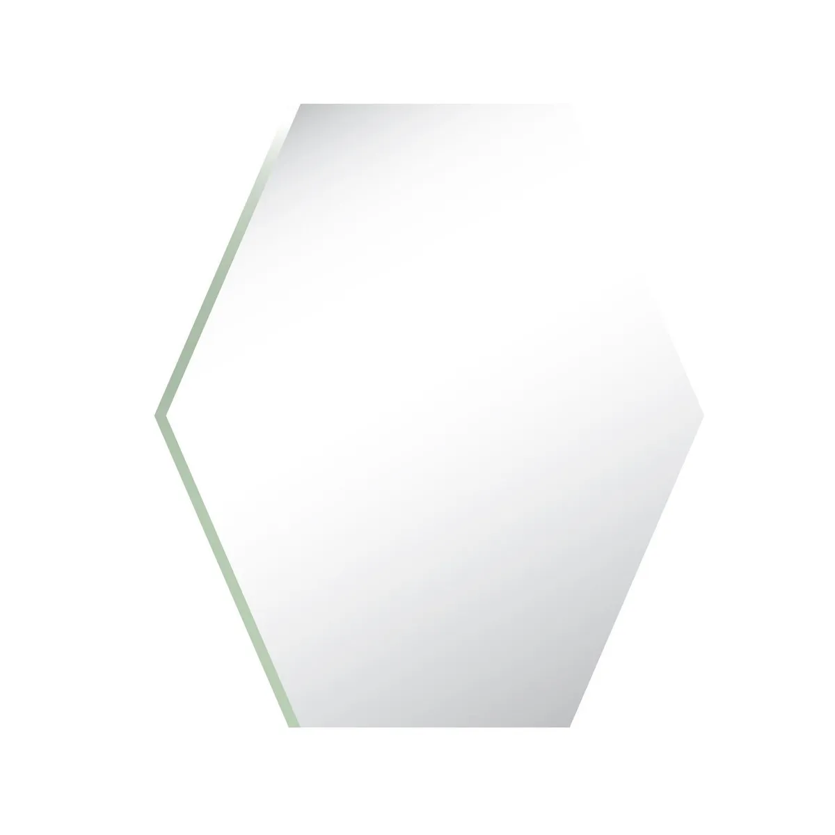 Live Deco - Espejo Decorativo Hexagonal sin Marco de 15 cm