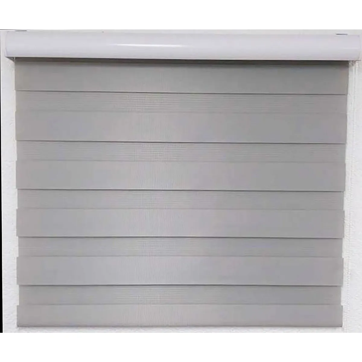 Just Home Collection - Persiana Enrollable Dúo Gris 200 x 250 cm