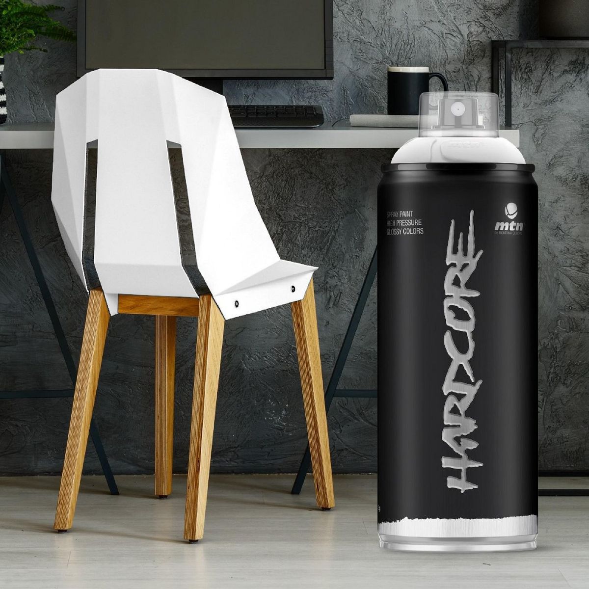 Mtn - Spray Montana Hardcore Blanco Satinado 400ml