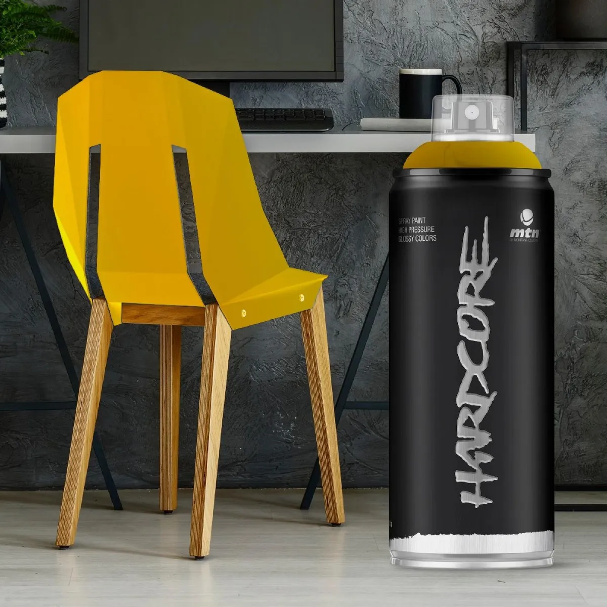 Mtn - Spray Montana Hardcore Oro Metalizado 400ml