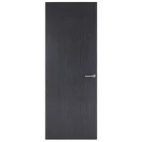 Puerta Tambor MDF Nápoles Gris Obsidiana con Veta 80 x 213 cm