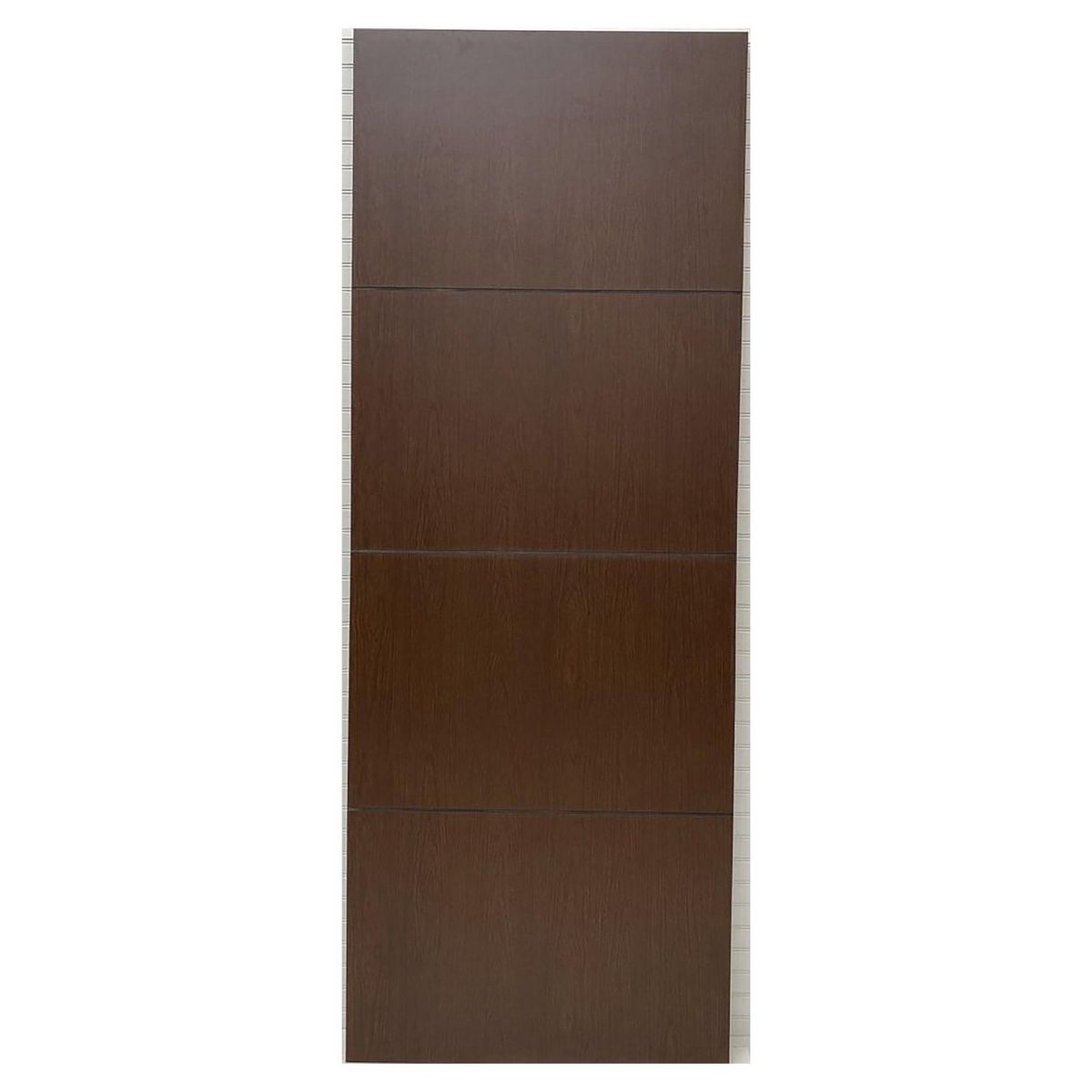 Multimarca - Puerta Tambor MDF Nápoles Cedro 3 Líneas Rauteada 80 x 213 cm