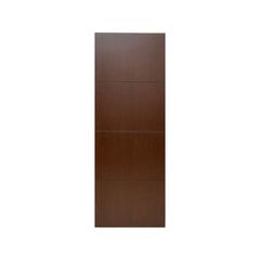 Puerta Tambor MDF Nápoles Cedro 3 Líneas Rauteada 90 x 213 cm