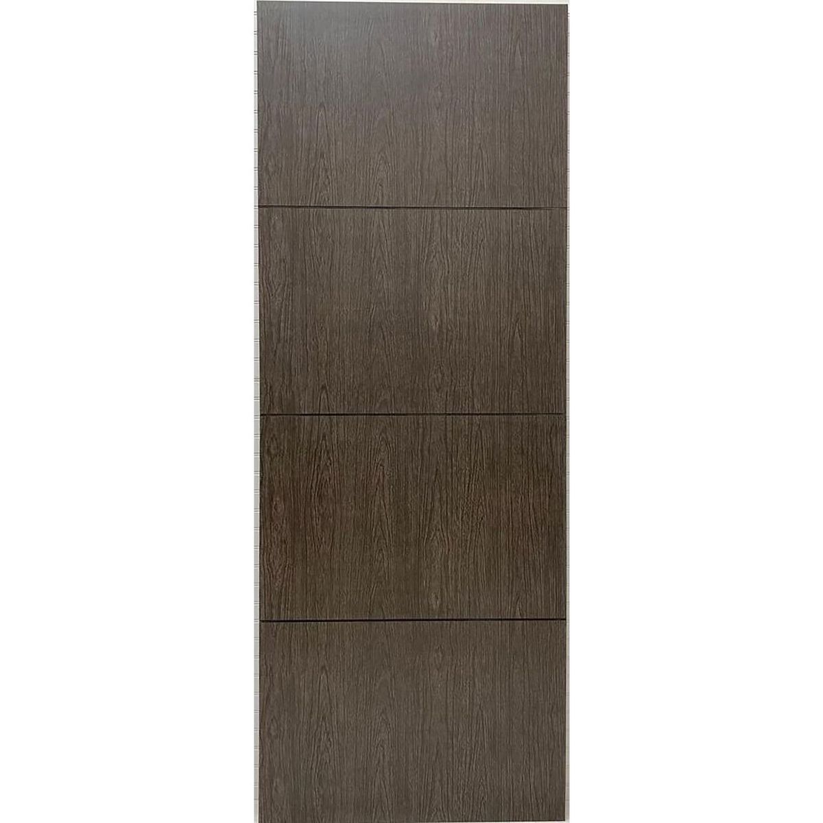 Multimarca - Puerta Tambor MDF Nápoles Cenizo 3 Líneas Rauteada 70 x 213 cm