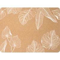 Mantel individual corcho Hojas 30 x 40 centímetros