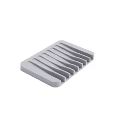 Jabonera de Silicon Gris
