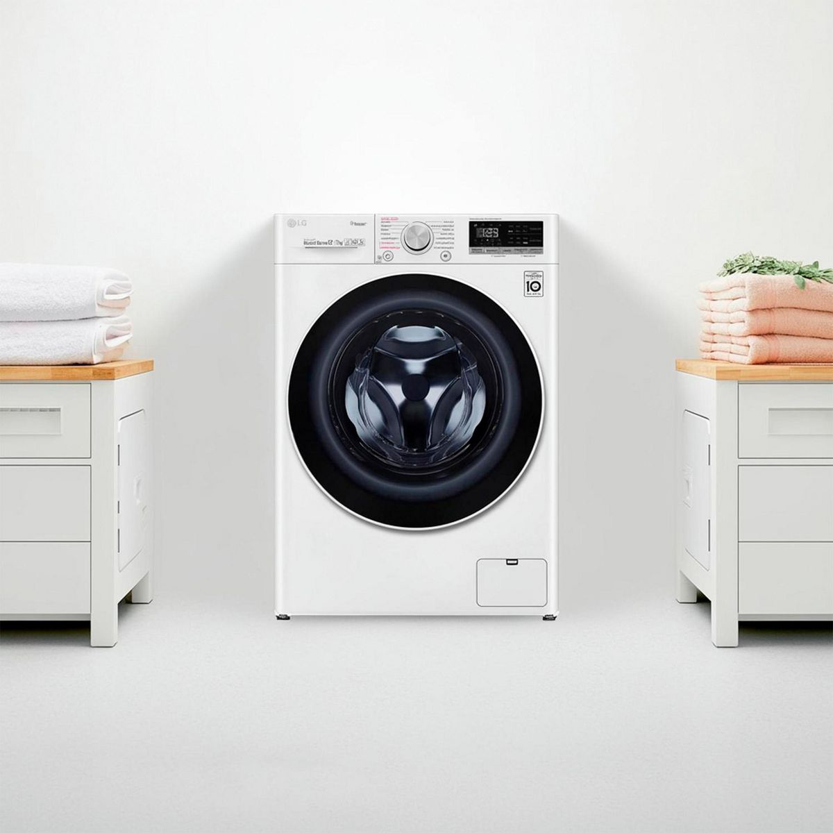 Lg - Lavasecadora Carga Frontal 12 kg