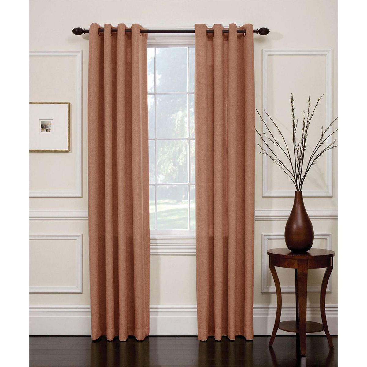 Cortina Semi-Opaca Rosa Lino 135 x 220 cm, marca Deco Cortina - Foto 2