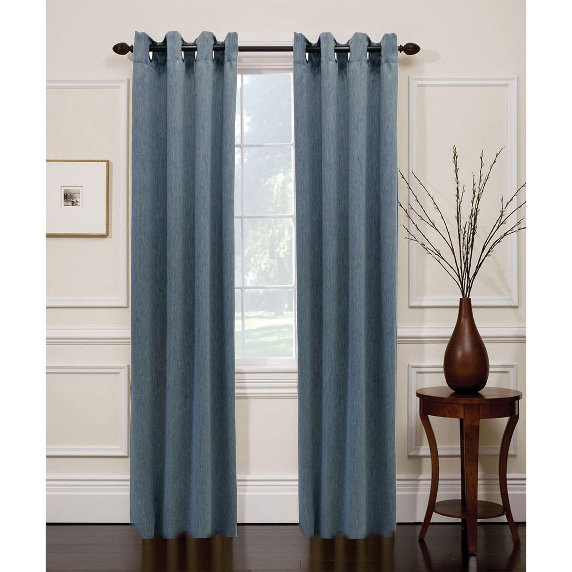 ELKCA Cortinas De Felpilla De Doble Cara Para Sala De Estar, Cortinas De Lujo Color Azul Rey Para Dormitorio, Bolsillo Para Barra, 52 X 96 Pulgadas, 2 Paneles