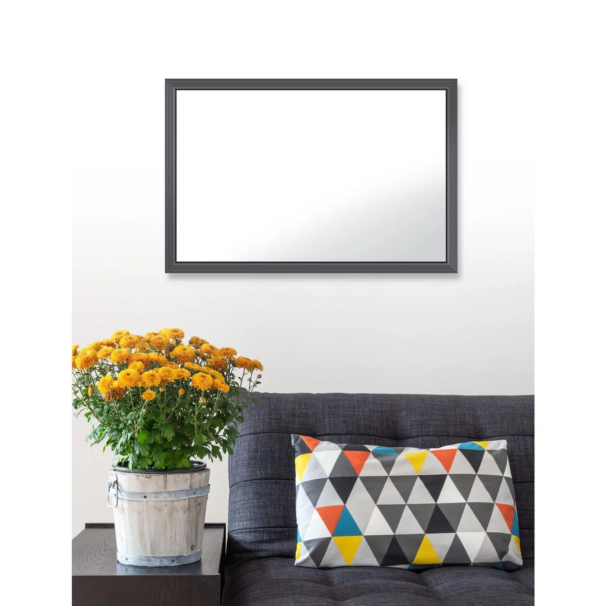 Live Deco - Espejo Decorativo Rectangular M039 de 39 x 59 cm Negro