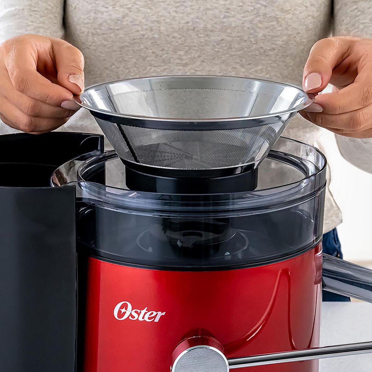 Oster - Oster Extractor de jugos de 2 velocidades Rojo