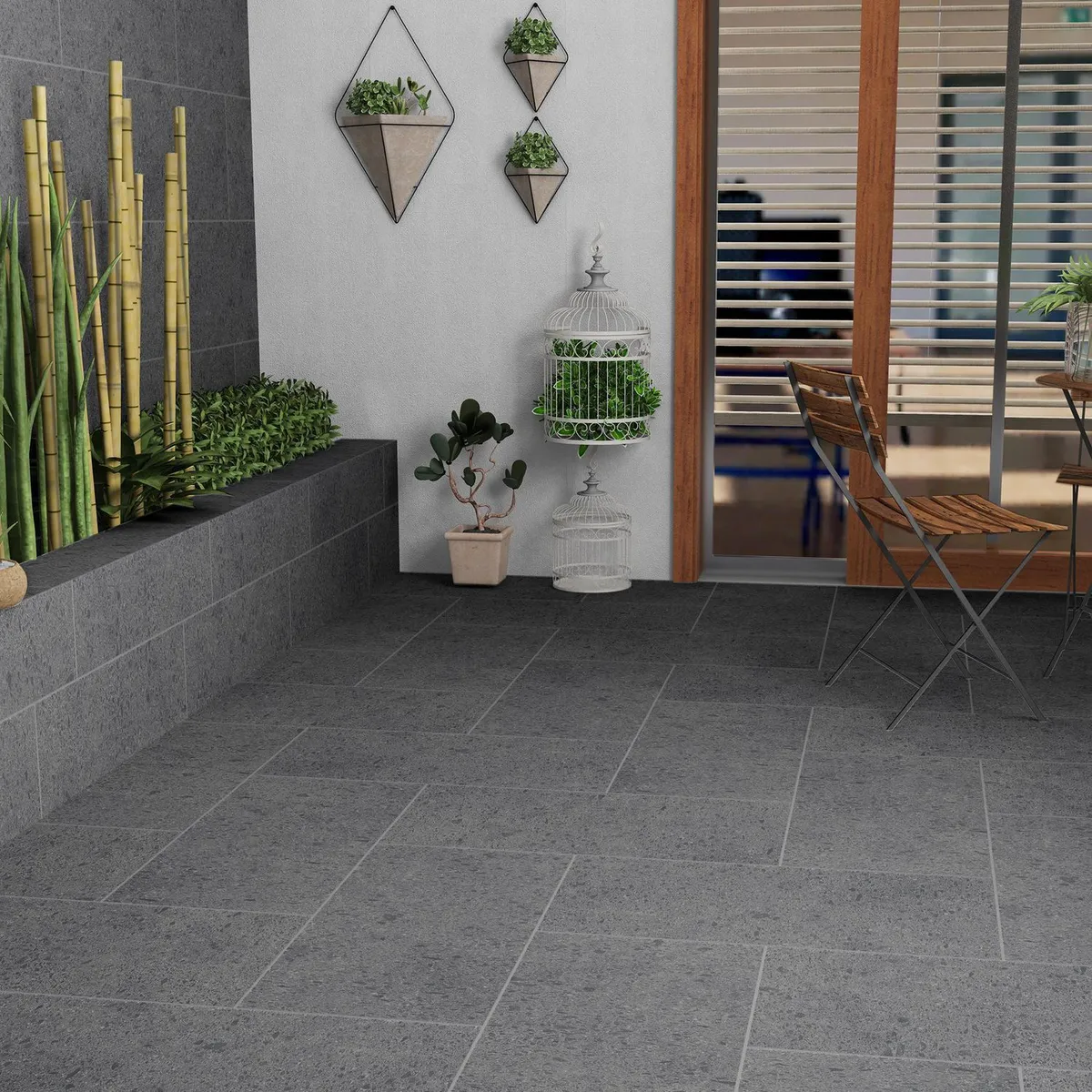 Piso Cerámico Cantera Negro 30X60 1.62m2, marca Nitropiso - Foto 2