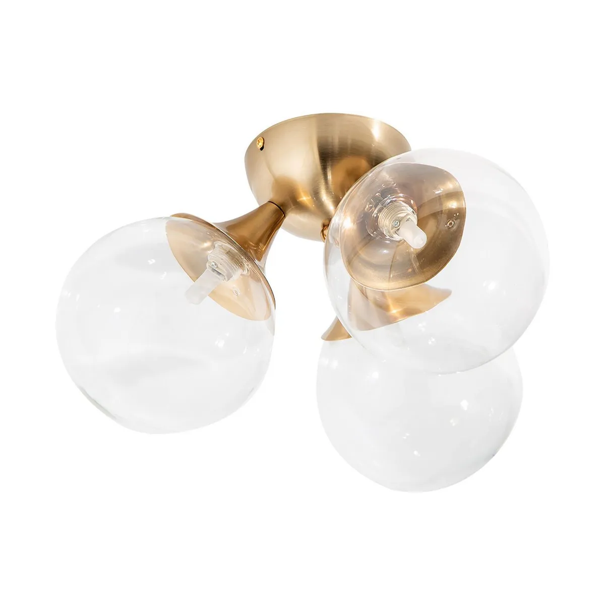 Lámpara Techo Dorado 3 Luces E27, marca Ikelite - Foto Principal