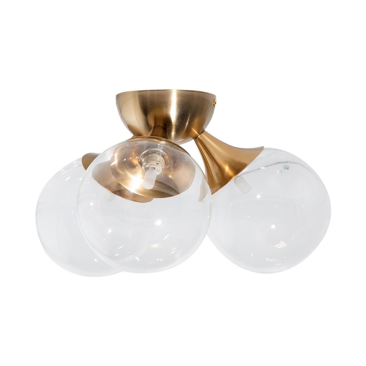 Lámpara Techo Dorado 3 Luces E27, marca Ikelite - Foto 2