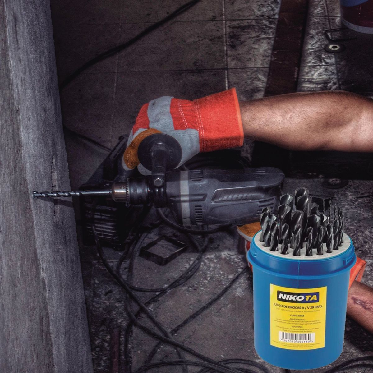 Nikota - Juego de Brocas Alta Velocidad para Metal 29 Piezas