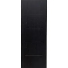 Puerta Tambor MDF Nápoles Gris Obsidiana 4 Líneas Intermedias 70 x 213 cm
