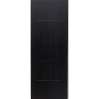 Puerta Tambor MDF Nápoles Gris Obsidiana 4 Líneas Intermedias 90 x 213 cm