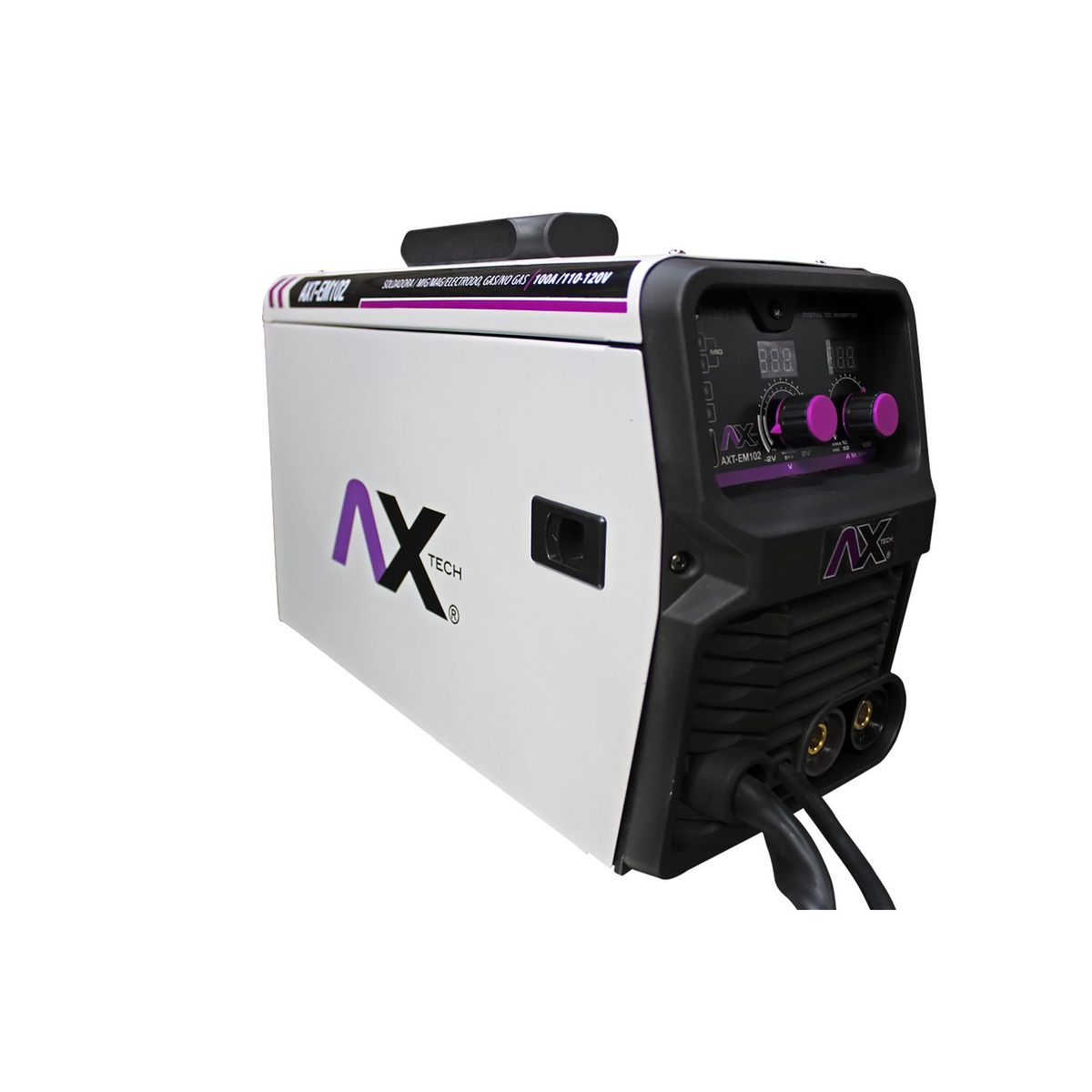Ax Tech - Soldadora Inverter Microalambre, Tig Lift y Electrodo 100A/21V a 110V