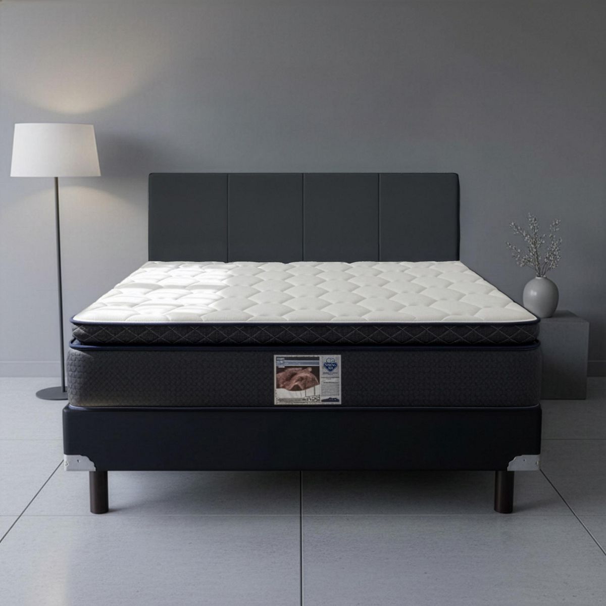 Box matrimonial black, marca Spring Air - Foto 2