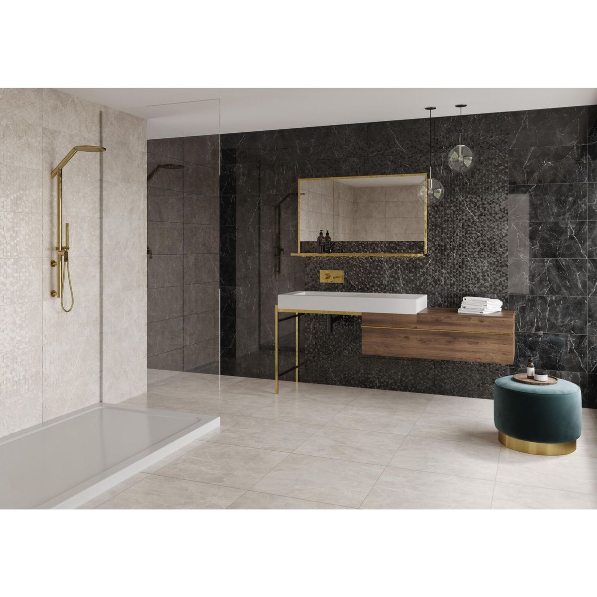 Piso Cerámico 60x60 jolet negro 1.44 m2, marca Porcelanite - Foto 2