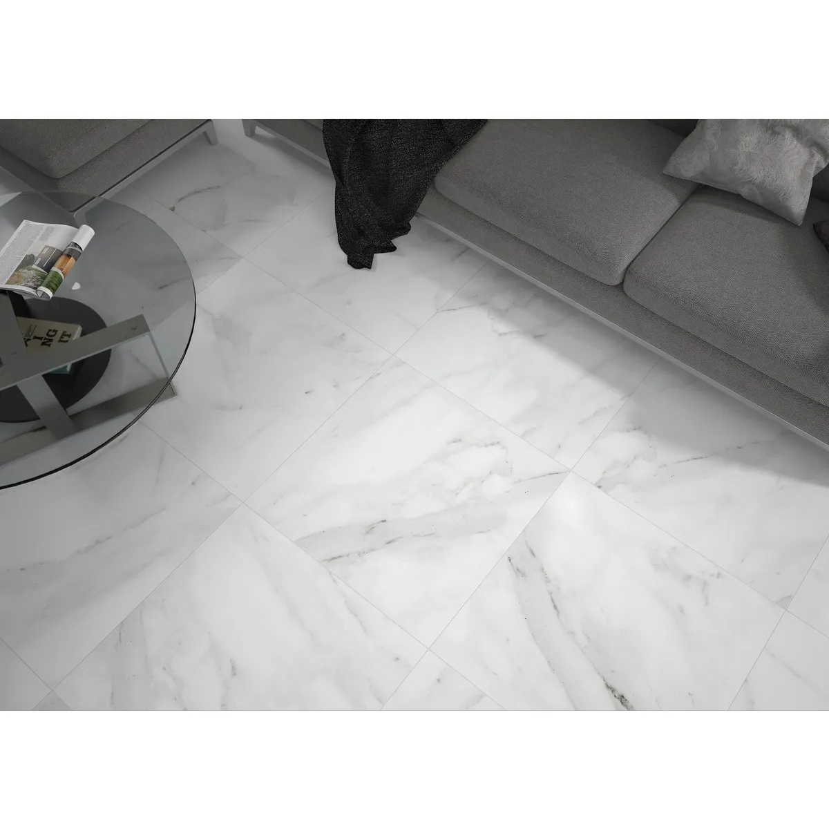 Piso Cerámico 60x60 creel smooth bco 1.44, marca Porcelanite - Foto 2