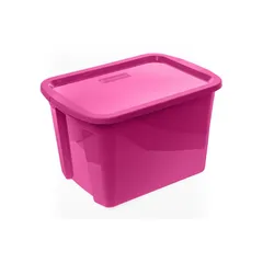 Caja plástica Eco Line 73 litros fucsia